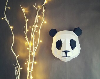 DIY KIT Panda  Bear Paper sculpture