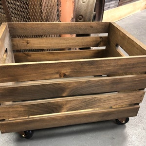 Rustic Crate on Wheels