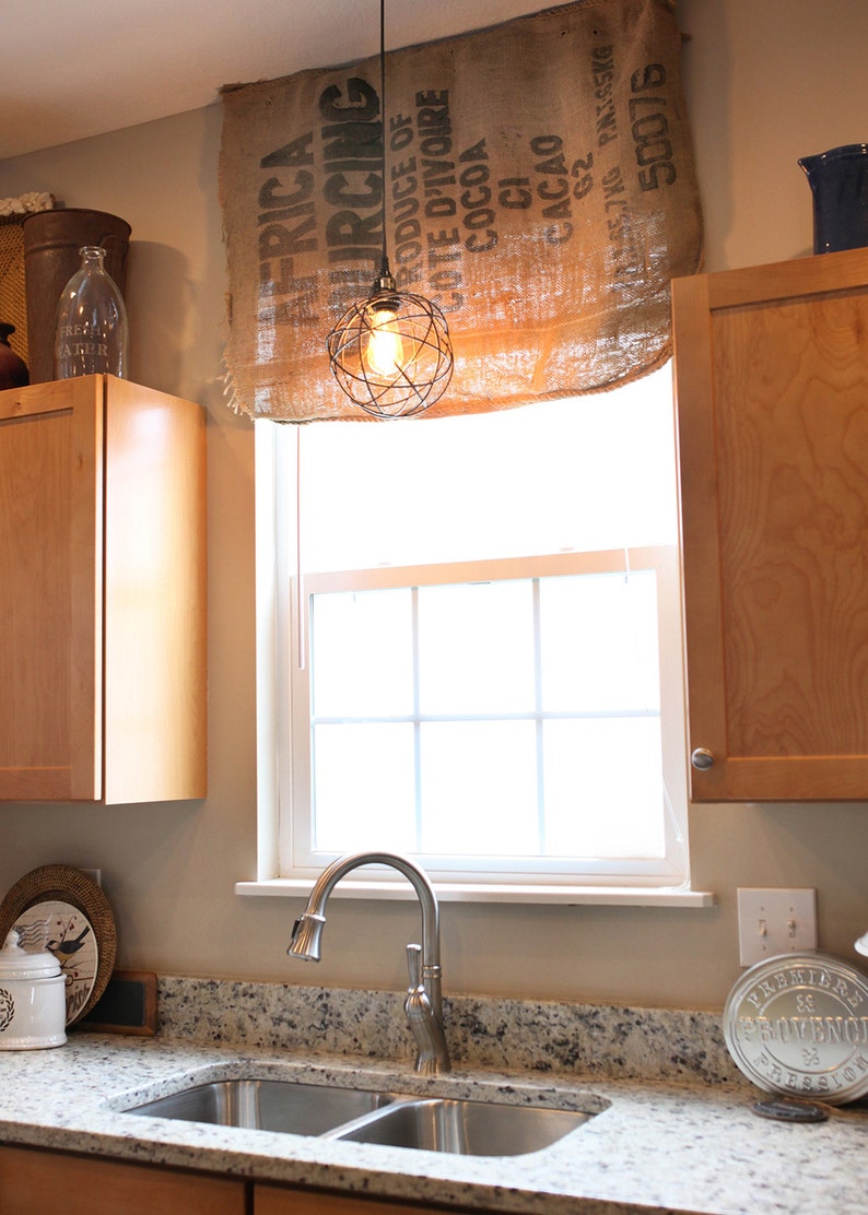 Burlap Sack To Make Burlap Curtains Burlap Valance And Burlap Etsy