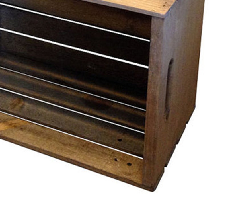 Hand finished storage crate