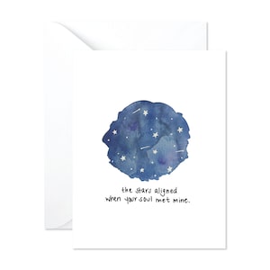 Stars Aligned Card - Card for Boyfriend - Card for Girlfriend - Love Card - Anniversary Card - Stars Card - Romantic Card - Celestial Card