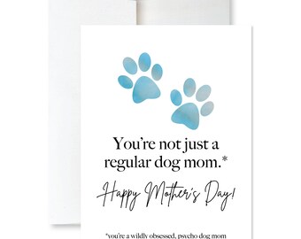 Funny Dog Mom Card - Dog Mother's Day Card - Sarcastic Card for Mom - Dog Mom Card - Dog Mom Card from Husband - Fur Mom Gift - Dog Cards
