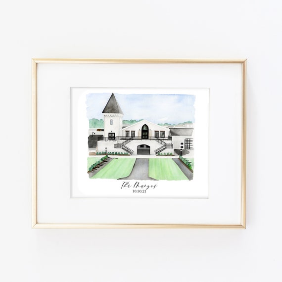 Renault Winery Wedding Painting Newlywed Wedding Venue