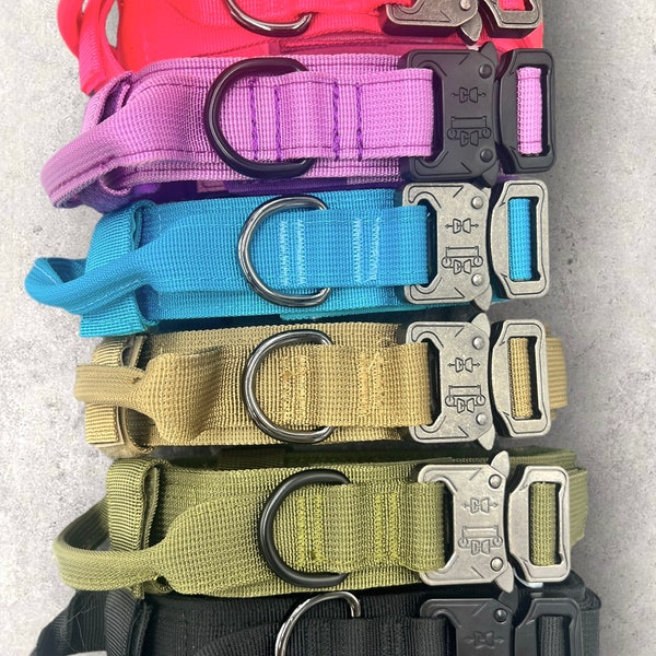 Tactical Dog Collar, High Quality Collar with Metal Buckle