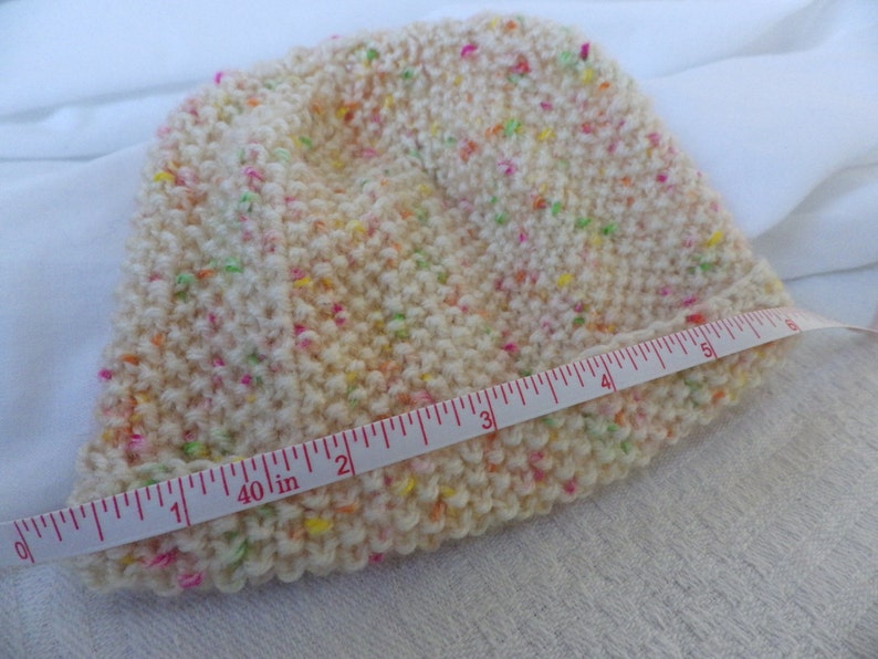 Baby/'s Beanie Hat in Moss Stitch