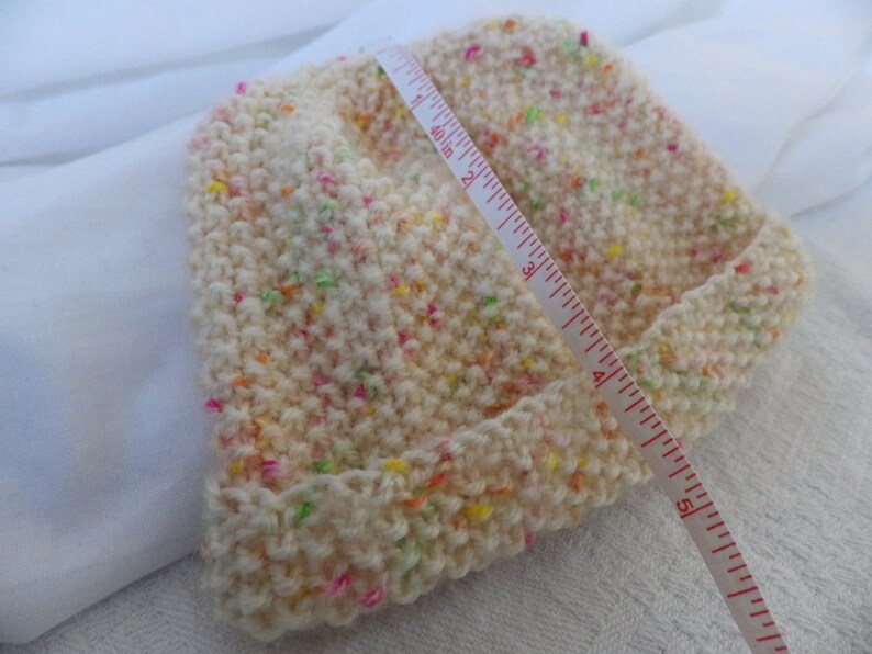 Baby/'s Beanie Hat in Moss Stitch