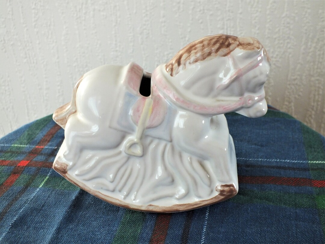 Vintage Rocking Horse Money Box From the Shelf Pottery Etsy UK