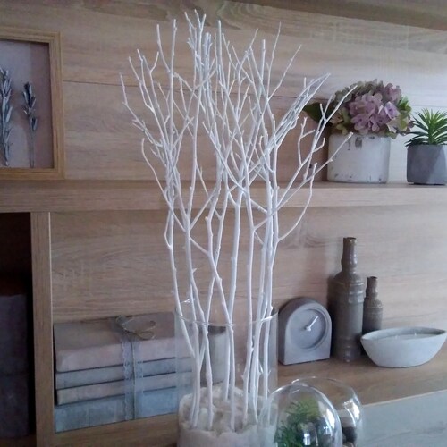 White Tree Branches Scandinavian Home Decor Woodland Decor Etsy