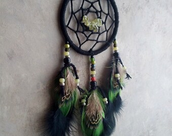 Dremisland Blu Acchiappasogni Dream Catcher Handmade Mezzo cerchio Moon Star Design con piume Dreamcatcher Fatto a Mano appeso a parete Parete Decorazioni per casa Regalo (Bianco