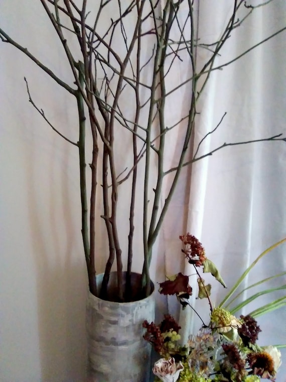 Long Tree Branches for Tall Floor Vase Earth Tones Dark Brown Etsy