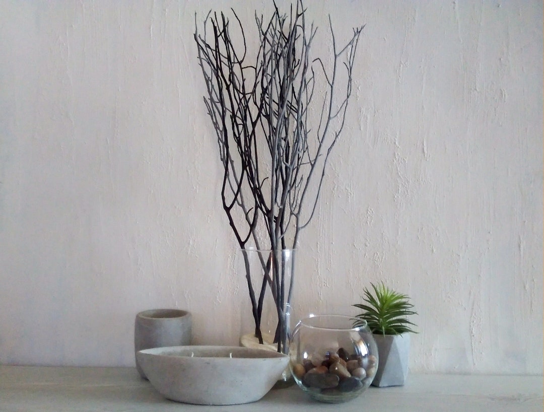 Woodland Home Decor Branches, Black Grey Branches, Contemporary Decor, Decorating Supply, Modern