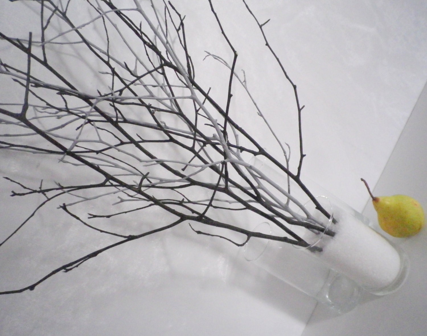 Wald Wohnkultur Zweige schwarz grau Zweige zeitgenössische | Etsy