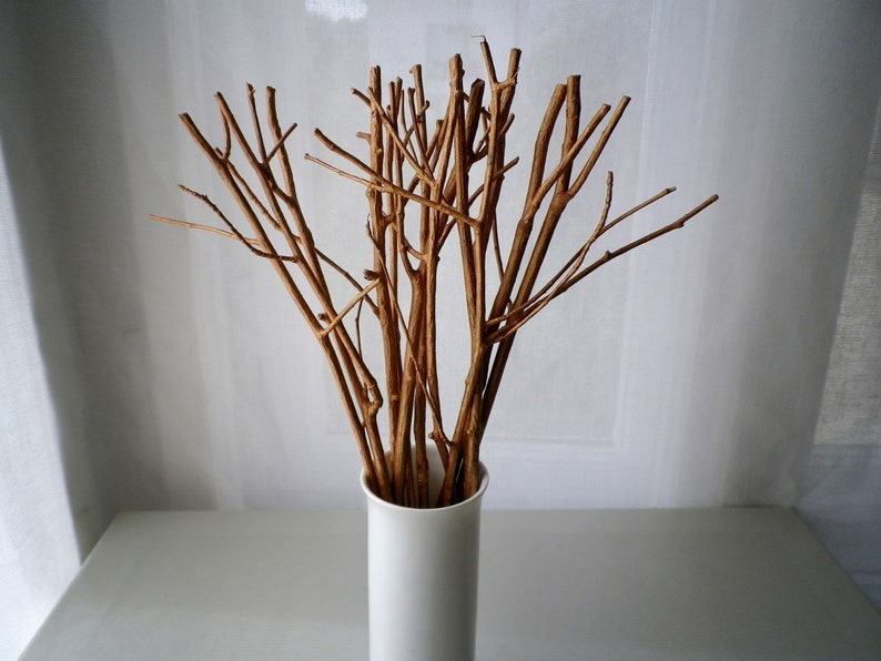 Copper Painted Tree Branches Natural Wood Sticks Vase Filler Etsy