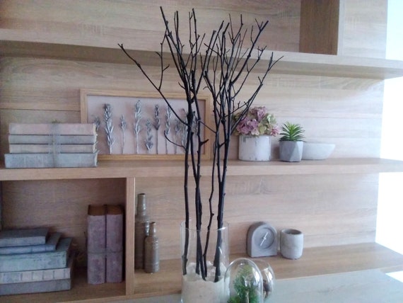 Rami di alberi lunghi dipinti di nero alti ramoscelli di legno naturale per  vaso pavimento moderno minimalista arredamento contemporaneo casa Halloween  camera decorata -  Italia
