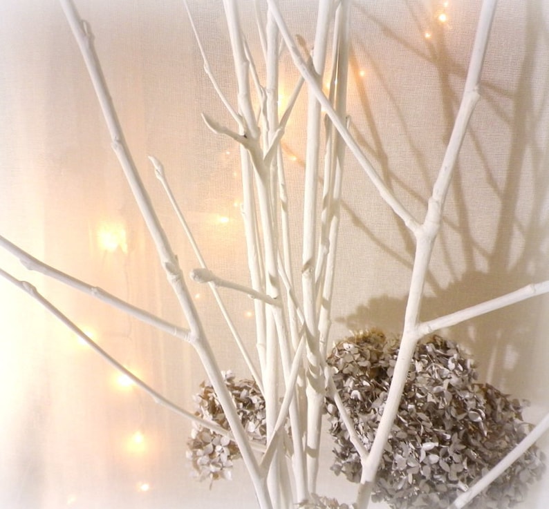 White tree branches tree branch vase filler Christmas Etsy