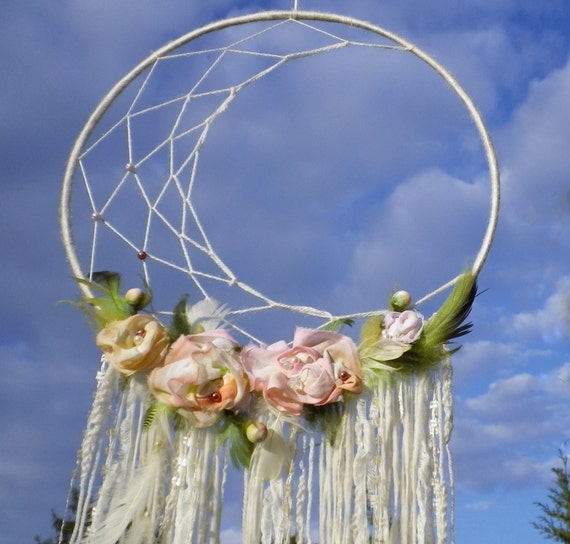 Download Boho Dream Catcher Crescent Moon Dream Catcher Flower Etsy