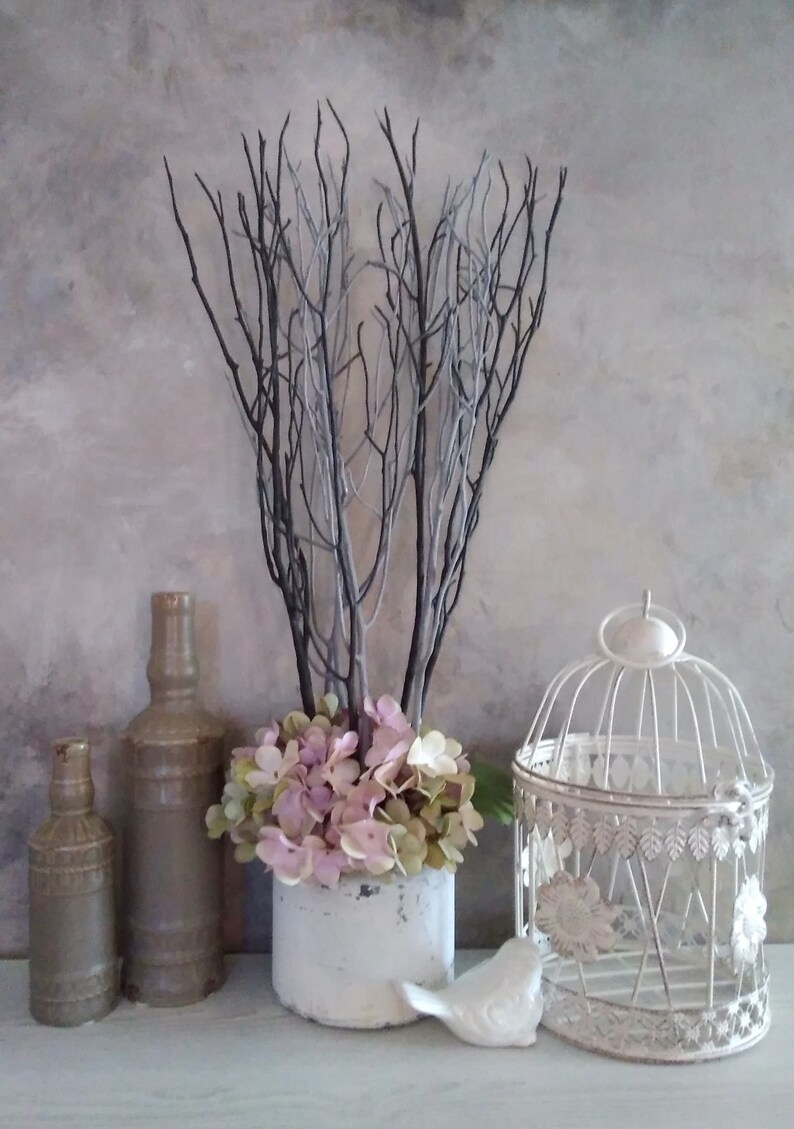 Woodland Home Decor Branches Black Grey Branches Etsy