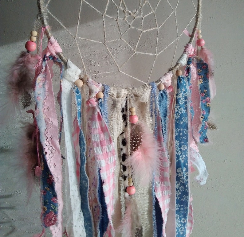 Dream catcher baby girl dreamcatcher pink taupe blue denim Etsy