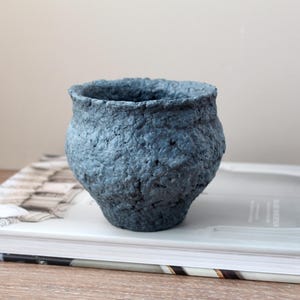 Cuenco de papel maché texturizado: decoración rústica estilo cottagecore