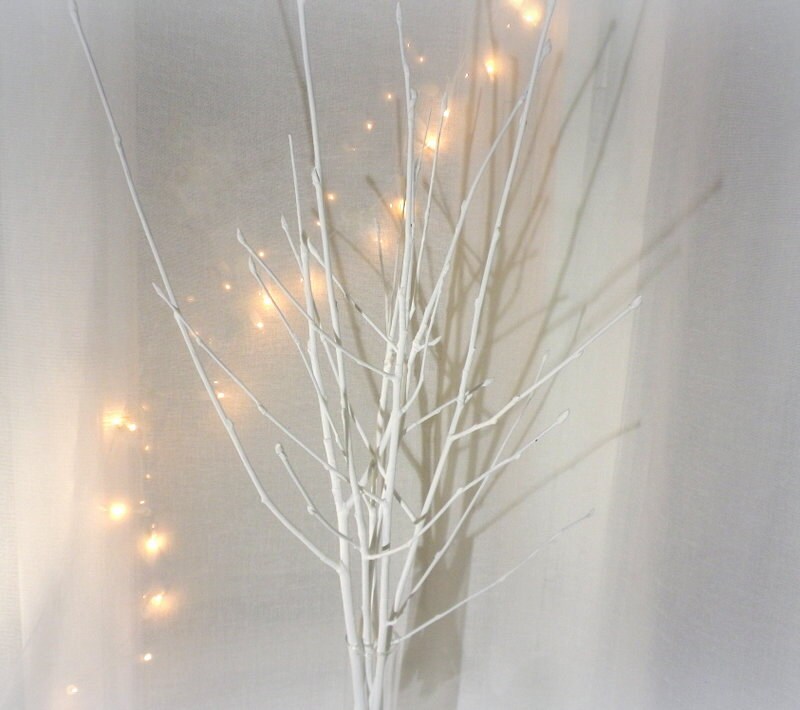 Wedding Centerpiece, 6 White Tree Branches, Decorative Branches