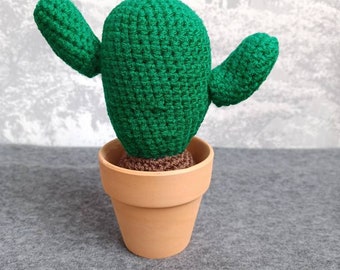 Crochet Cactus, Potted Cactus, Miniature Cactus, Home Decoration, Artificial Cactus, Saguaro Cactus, Artificial Plant