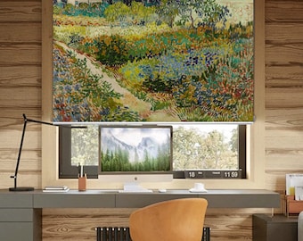 V. van Gogh's The Garden at Arles (ART-63) custom made printed window roller blind opaque or total blackout shading