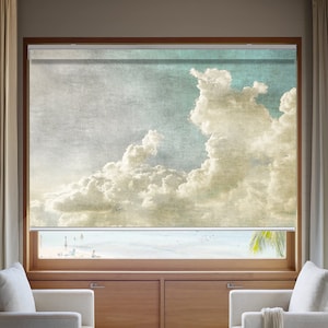 Ethereal colors of Earth and Air new collection (ETHR10) custom made printed window roller shade opaque or blackout, chain or cordless