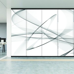 Curtain Panel (4-piece incl. hardware) room divider shading system Interior design decoration panel light control printed  panel