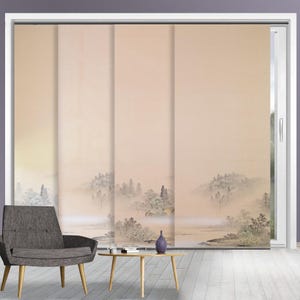 The art of Japanese design (PNL-3) window styling custom made printed panel sliding system room dividor or decorator opaque or blackout
