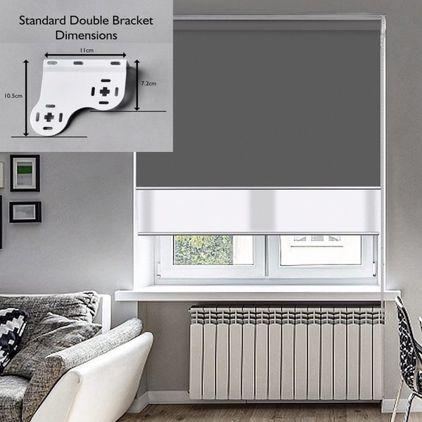 Double Roller Shade Brackets Etsy