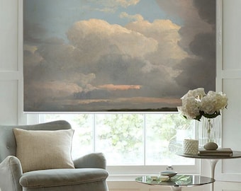 A cloud study (early evening) classic landscape image custom made printed window (ART06) roller blind regular or blackout, cord or cordless