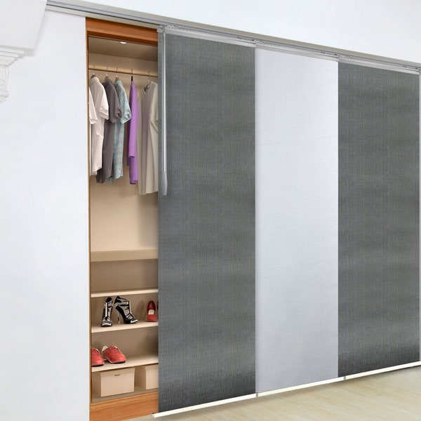 Sistema di pannelli nascosti (3 pezzi incl. ferramenta) divisorio Interior design pratico decorazione struttura naturale (IDEA) in 38 colori