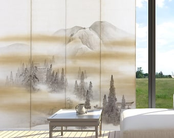 El arte del diseño japonés (PNL-5) Diseño de ventanas, sistema deslizante con paneles impresos a medida, separador de ambientes o elemento decorativo opaco o blackout.