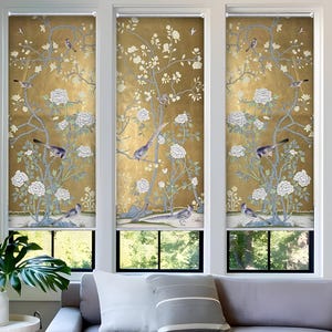 Chinesische pastorale Blume (CHN-27) individuell bedruckte Fenster Jalousie blickdicht oder verdunkelnd, mit Kette oder schnurlos