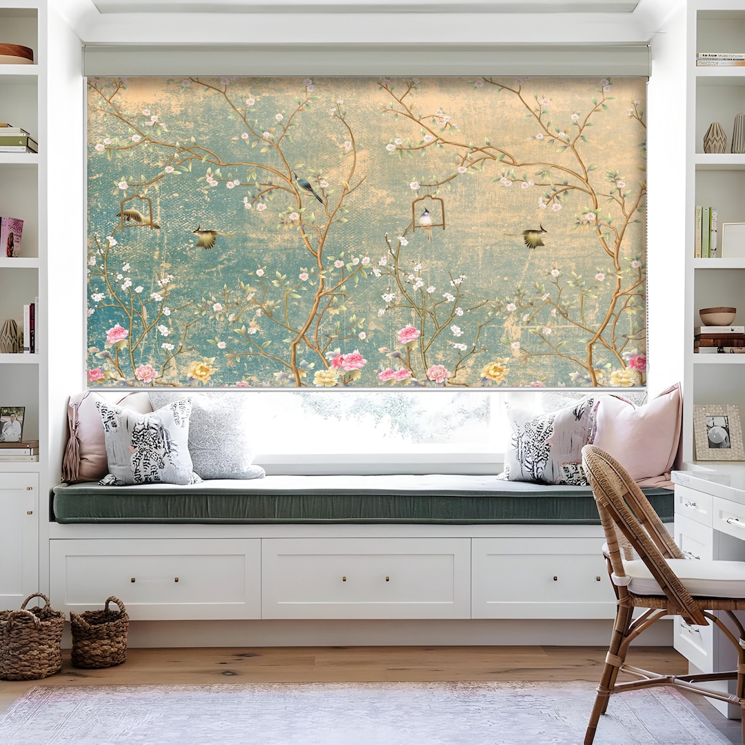 CIBONE x BYBORRE　「HANGING ART WALL」 Modern Chinoiserie Oriental Art Floral Scenery Custom Made