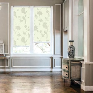 Flowers and birds classic one colored patterned custom made printed (FL03) window roller blind regular or blackout, chain or cordless