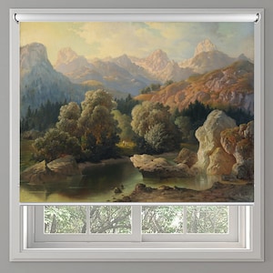 Anton Karinger&#39;s superb landscape artwork custom made printed window (ART34) roller blind regular or blackout shading