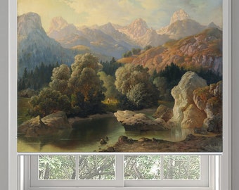 Anton Karinger's superb landscape artwork custom made printed window (LS-12) roller blind regular or blackout shading