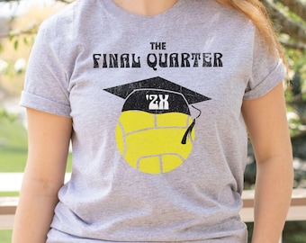 Lacrosse Senior Shirt 2025, Distressed, The Final Quarter, Lacrosse Senior Night Gifts, Senior Lacrosse Shirts, Year Updated Annually