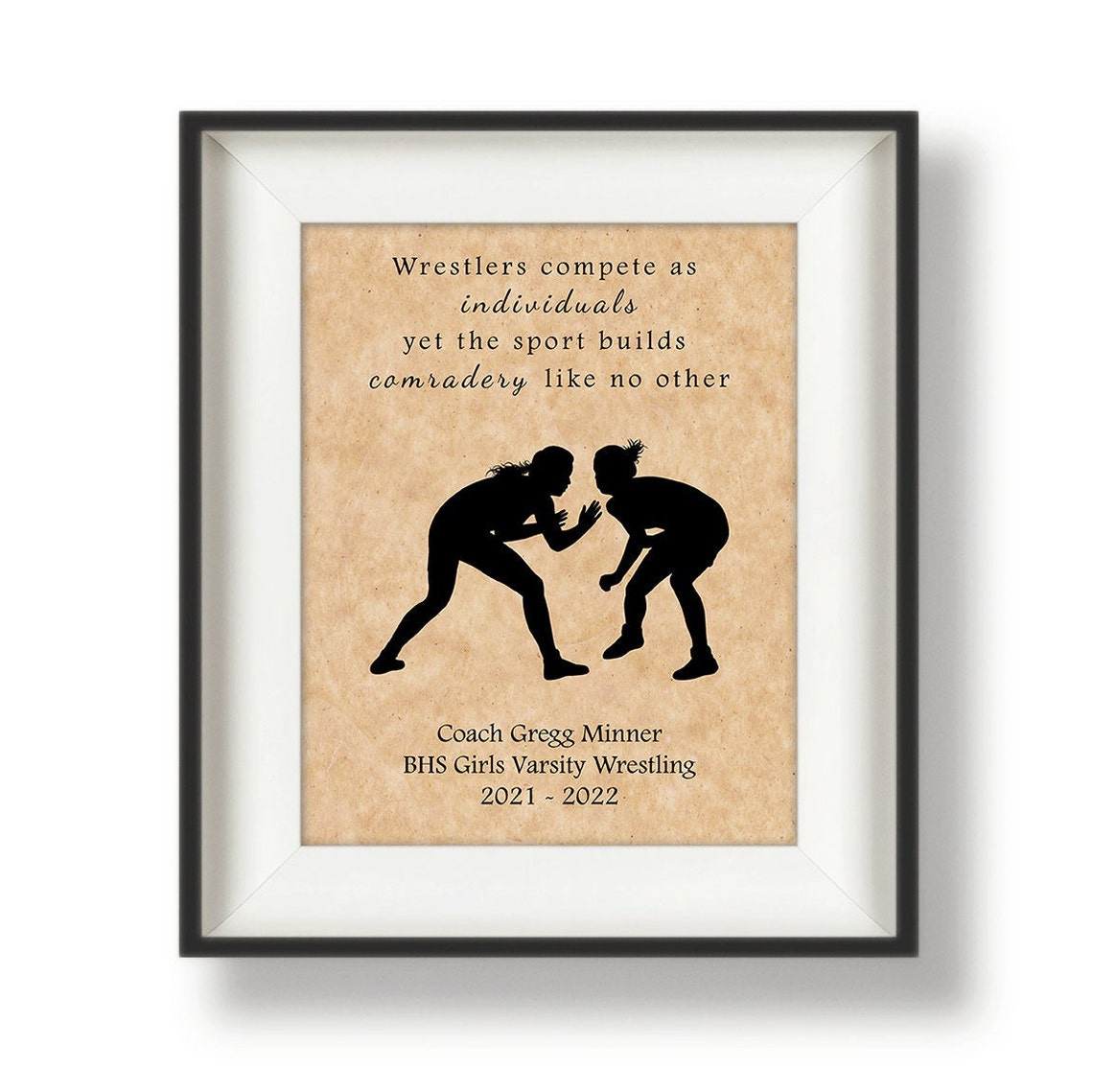 Wrestling Gifts Gift Ideas for Coaches Female Wrestling Etsy
