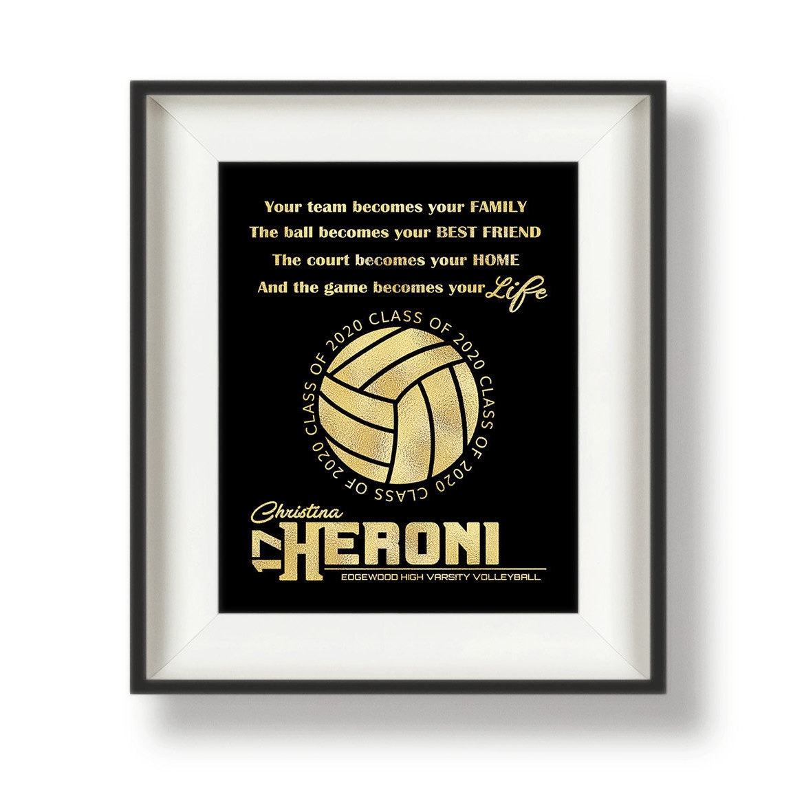 Volleyball Senior Gifts Volleyball Senior Night Gift Etsy