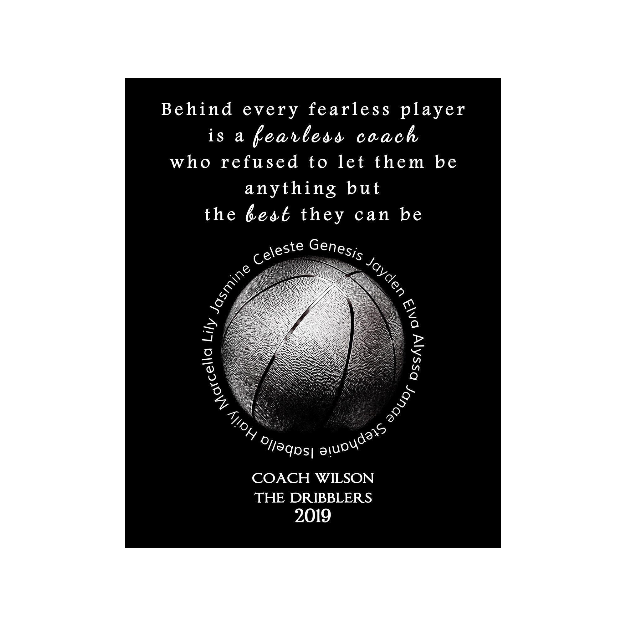 Gifts for Basketball Coaches Basketball Coach Gift Gifts Etsy