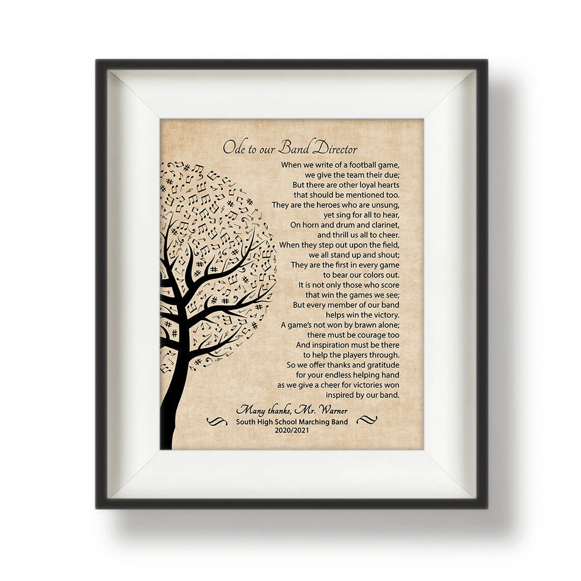 Marching Band Director Gift Band Teacher Gift Marching Etsy