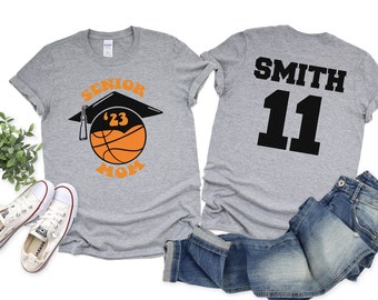 Personalized Senior Mom Basketball Shirt, Class of 2025, Senior Basketball Mom Shirt, Basketball Senior Night, Basketball Mom Tees