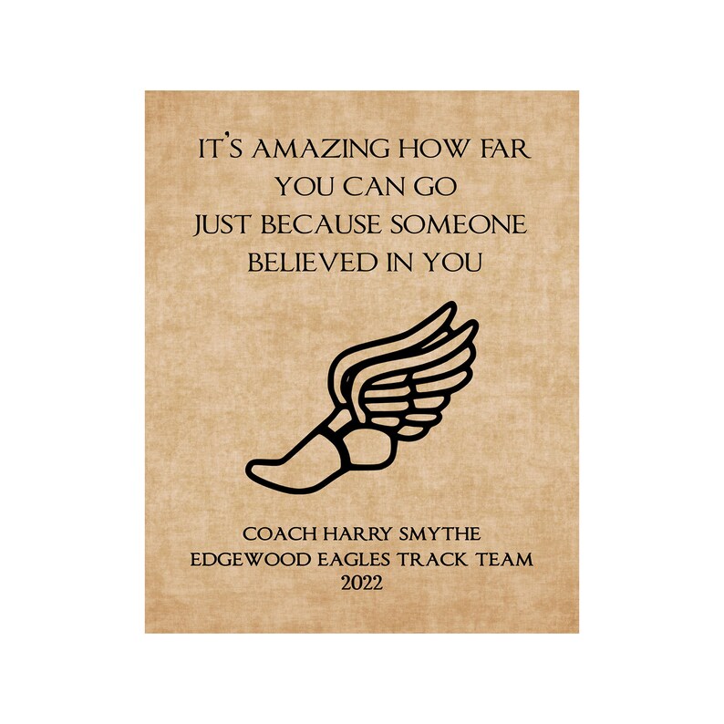 Personalized Track Coach Gift Cross Country Coach Gift XC | Etsy