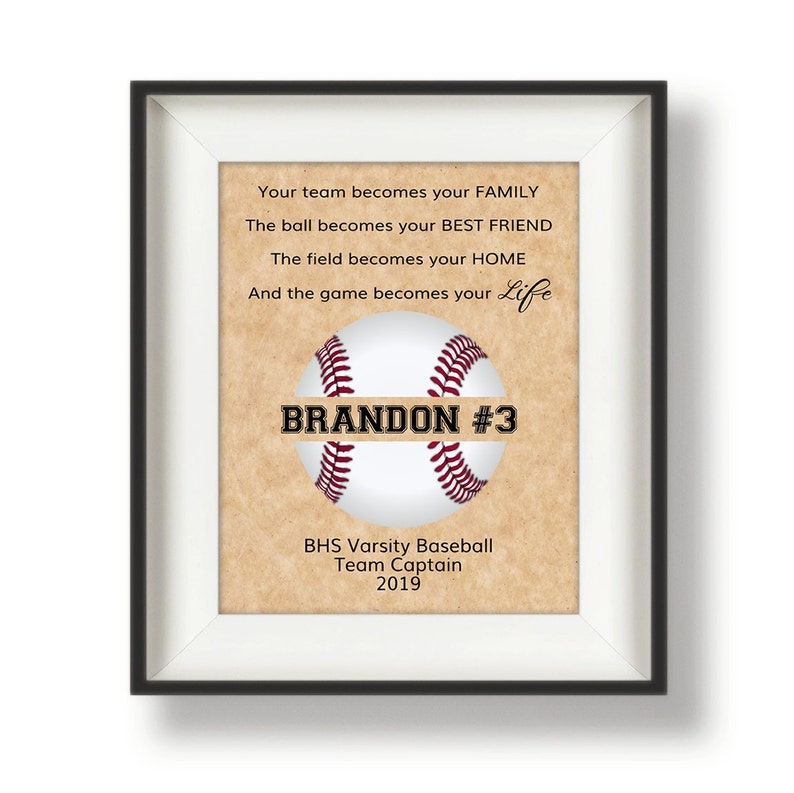 Baseball Senior Gift Personalized Baseball Gifts for Team Etsy