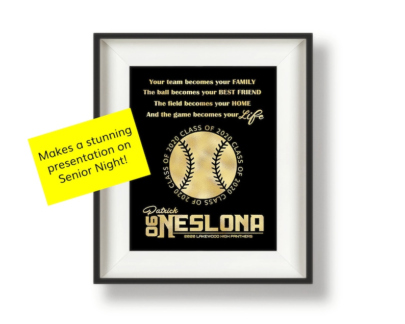 Baseball Senior Night Gifts Baseball Senior Gift Etsy
