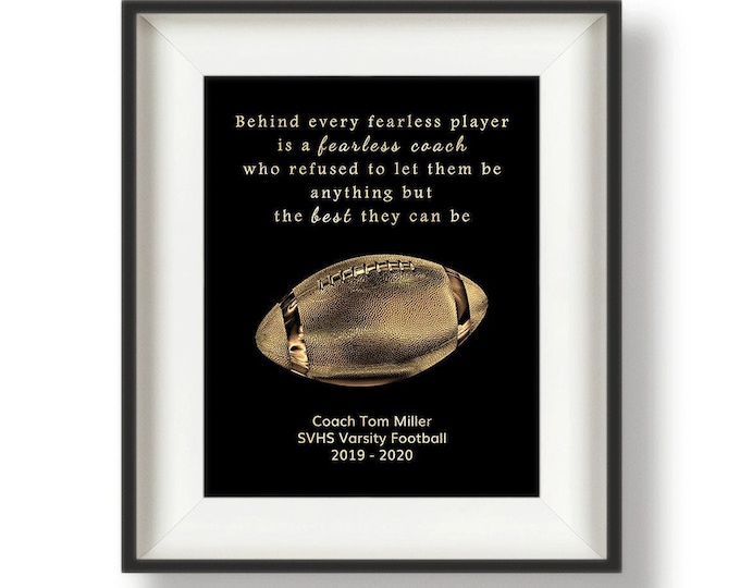 Gift for Football Coach Gifts for Football Coaches Personalized Football Coaches Gifts Youth