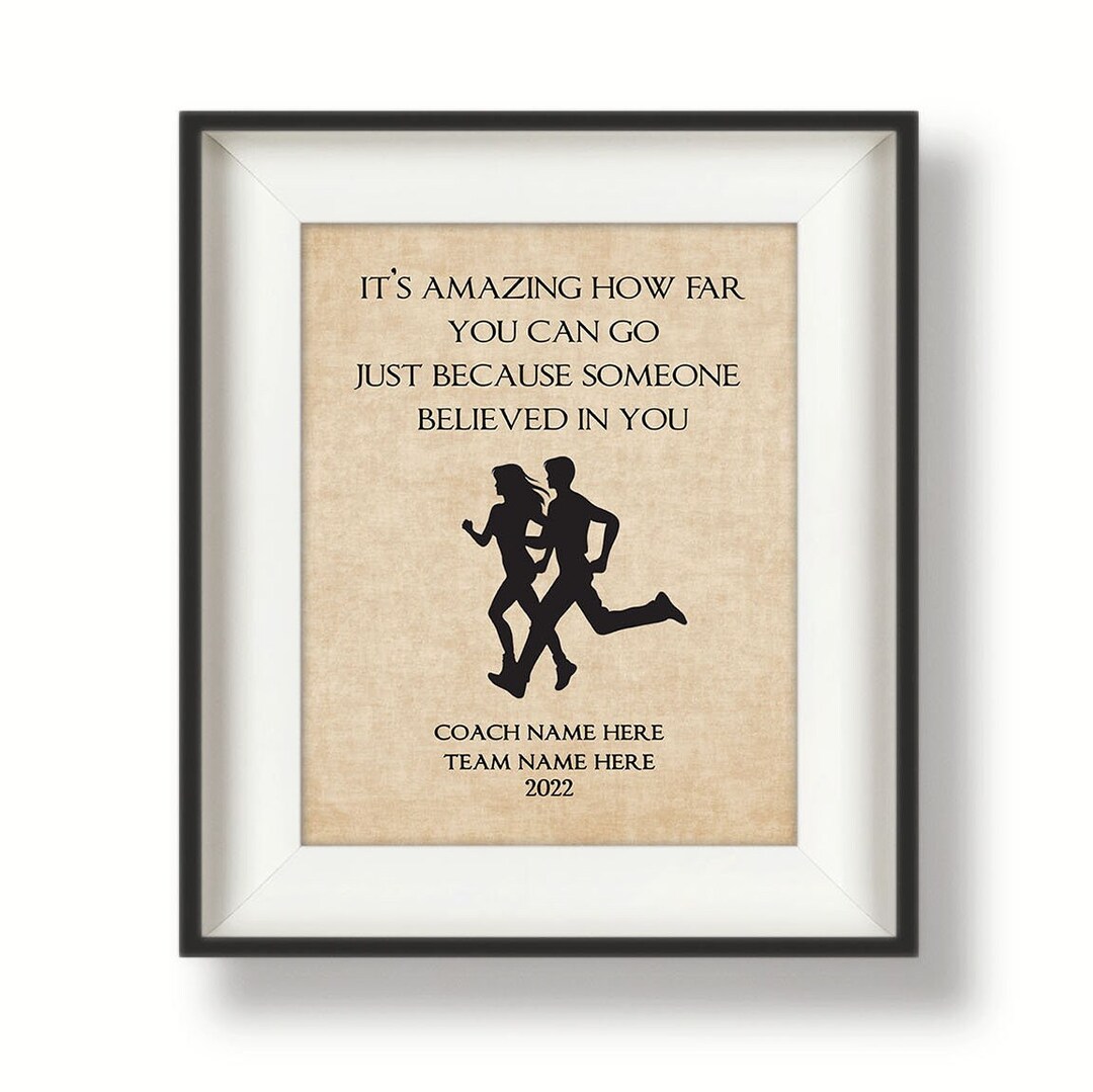 Personalized Track Coach Gift, Cross Country Coach Gift, XC Coach