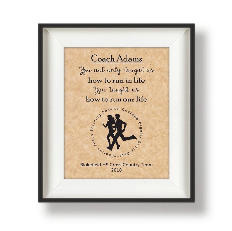 Running Coach Gift Cross Country Coach XC Track Coach Etsy